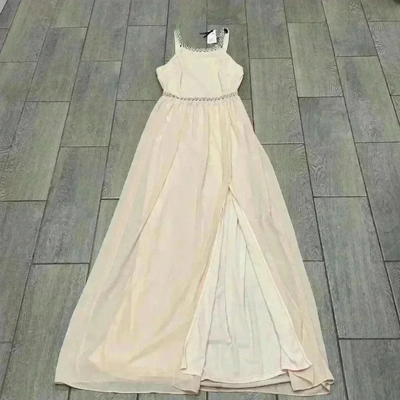 TFNC Bridesmaid blush Maxi Dress Size 12 - Picture 7 of 8